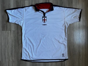 England Home football shirt 2003/2005 Jersey REVESIBLE Soccer Vintage Umbro 2XL - Picture 1 of 9
