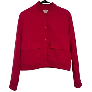 Chaqueta Bomber JASON WU Frontal A Presión Cuadrada Rosa Caliente Elastizada Viscosa Usada en Excelente Condición Mediana - Imagen 1 de 7