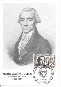 FRANCE 1963 FDC  CARTE   NICOLAS-LOUIS VAUQUELIN  YT 1373..... - Picture 1 of 1