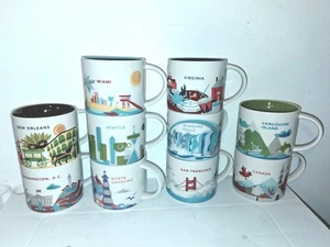 Starbucks Coffee Mugs YAH Lot Of 10 - Picture 1 of 4