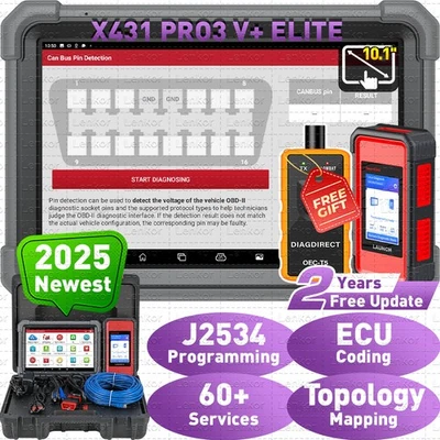 Herramienta de diagnóstico de automóvil LAUNCH X431 PRO3S ELITE V+ 5.0 PRO5 J2534 programación codificación Foto 1 de 4