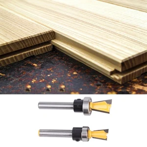 2Pcs/Set Dovetail Bit Joint Router Mit Lager Holzbearbeitung Fräser 1/4in Shank - Bild 1 von 24