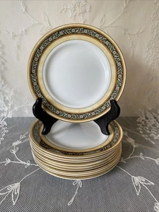 Wedgwood Indien Bone China 10er Set Brot & Butter 6" Teller 1996 neuwertig - Bild 1 von 10