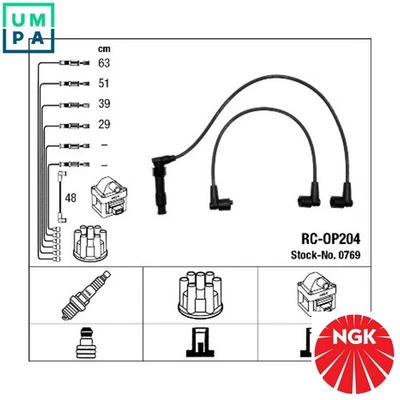 IGNITION CABLE KIT 0769 FOR VAUXHALL ASTRA/Mk/II/Hatchback/III CALIBRA  OPEL - Image 1 of 4