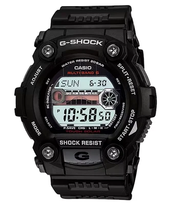 Casio GW7900-1, G-Shock 200 Meter WR Solar Atomic Watch, Black Resin, 5 Alarms - Image 1 of 2