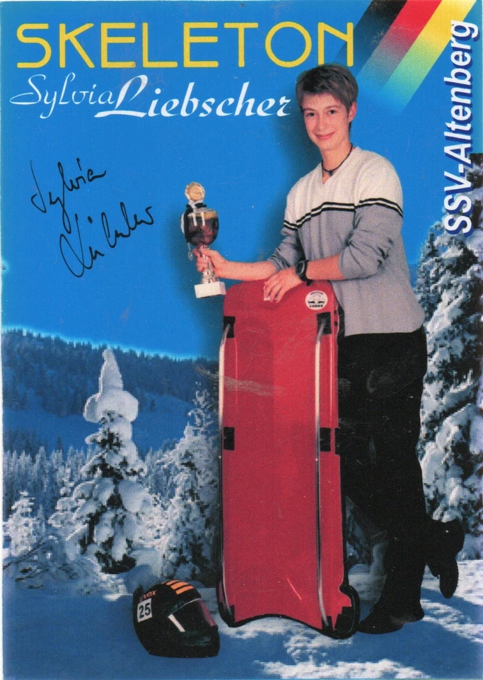 Sylvia Liebscher (Skeleton), sign. AK - Bild 1 von 1