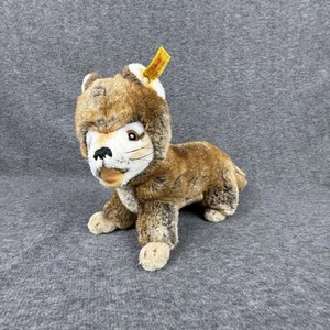 Vintage Steiff Fuzzy Fox Plush 1989 ID Button Stuffed Toy  10in - Picture 1 of 7