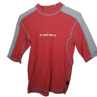 NRS Protector contra Erupciones Para Hombres S Rojo Gris Hidrosilco Mangas Cortas Natación Top Protección UV  Foto 1 de 4