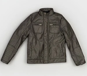 NEU Urban Republic Motorradjacke Kunstleder grau. Größe Extra Large (18/20) - Bild 1 von 5