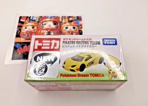 Tomica Dream Pokémon Pikachu Inazuma Coche Amarillo Nuevo Caja Sellada Diseño Relámpago - Imagen 1 de 9