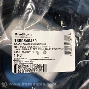 Brad Harrison 1300640460 Quick-Change Double-Ended Cordset FNFP - Picture 1 of 9