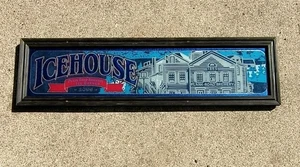 CERVEZA ICEHOUSE VINTAGE Espejo SIGNO TABLÓN CARRETERA CERVECERÍA 1855 BAR DECORACIÓN 42"x11" - Imagen 1 de 7