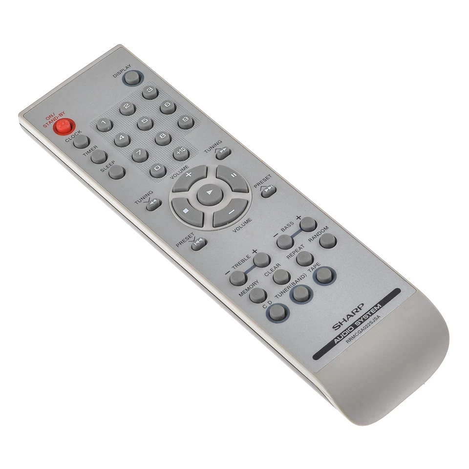 Originale Sharp RRMCGA022SJSA Telecomando Per Sistema Audio / Controllato - Immagine 1 di 1