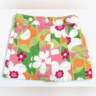 GYMBOREE Girls' Spring Fun Collection Floral Y2K-Inspired Cargo Skort Size 4 - Image 1 of 4