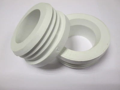 1 -WHITE RUBBER HEAVY DUTY FLUSH PIPE CONNECTOR FOR WC 1 only - Image 1 of 4