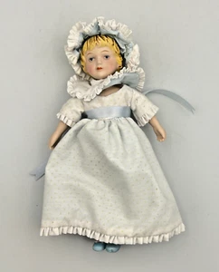 1983 Avon Victorian Porcelain Bisque Girl Doll 7.5" Collector Doll w/Bonnet - Picture 1 of 18