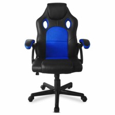 Mc Haus RACING X Chaise de Bureau Gaming - Bleue (1200162)