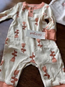 Porme per ragazze gatto & jack nuovo con etichette 0-3 mesi fiori pezzo manica lunga nuovo con etichette - 625 - Foto 1 di 7