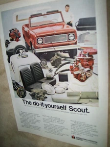 1969 IH International Scout - "the-do- it yourself" Scout mid-size - mag truck ad - Bild 1 von 1