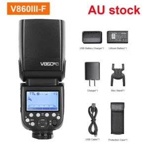 Godox V860III-F TTL HSS Speedlite Camera Flash Li-on Battery for Fuji - Picture 1 of 12