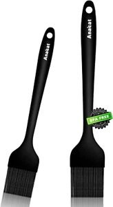 2 Pack Silicone Basting Pastry Brushes - Heat Resistant Brush with Soft Bristles - Picture 1 of 8