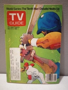 11 de octubre 1980 TV Guide Revista Béisbol Serie Mundial Estrellas Psiquiatras - Imagen 1 de 2