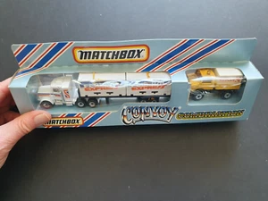 MATCHBOX CONVOY COMBINATION CY-3 PETERBILT CONTAINER FEDERAL -EX UNPUNCHED - Picture 1 of 8