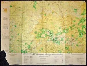 X Rare Map - ND 48-16 - Bu Prang - Ban Me Thuot - 1972 - MACV-SOG - Vietnam War - Picture 1 of 12