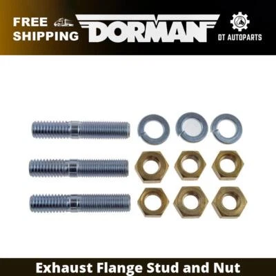 For 1969-1974 Ford E-300 Econoline Dorman Exhaust Flange Stud and Nut Front 1970 - Image 1 of 4