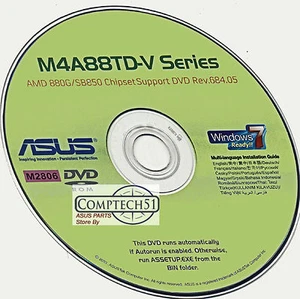 ASUS M4A88TD-V SERIES MOTHERBOARD AUTO INSTALL DRIVERS M2806 - Picture 1 of 1