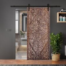 Artistic Sliding Barn Doors, India Carved Door, Enchanted Forest Decorative Door
