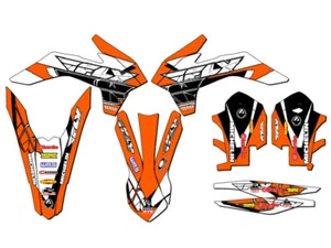 2014 EXC 13 FLY Orange Senge Graphics Kit Compatible with KTM - Picture 1 of 10