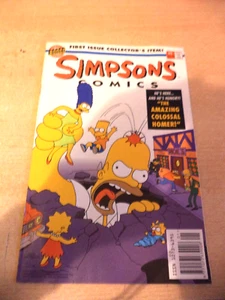SIMPSONS COMICS the simpsons #1 BONGO 1993 COMIC BOOK creepy crawly tales - Imagen 1 de 3