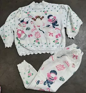 Vintage Girls Spumoni Sweatshirt Sweatpants Set - Picture 1 of 13