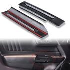 Premium Carbon Fiber Armrest Handle Cover Trim for Ford For Mustang Perfect Fit