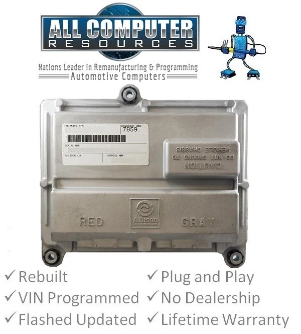 2004 GMC Sierra 2500 3500 HD 6.6L Duramax TCM TCU Transmission Computer - Image 1 of 4