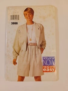 BUTTERICK SEE & SEW VINTAGE MISSES JACKET SPLIT SKIRT PATTERN - 3888 SZ 18-20-22 - Picture 1 of 3