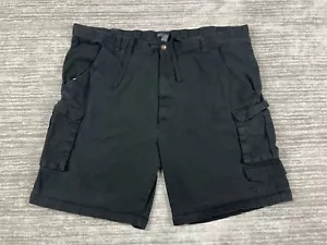 Lincoln Outfitters Shorts Mens 52 Black Cargo Pockets Cotton Blend Outdoors - Picture 1 of 13