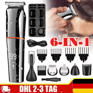 6 in 1 Rasierer Herren Elektrisch LED Display Rasierapparat Elektrorasierer Set - Bild 1 von 18