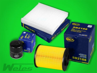 SERVICEPAKET FORD FOCUS II 1,8 TDCi ab 04.2007 Luftfilter Ölfilter Pollenfilter - Bild 1 von 4