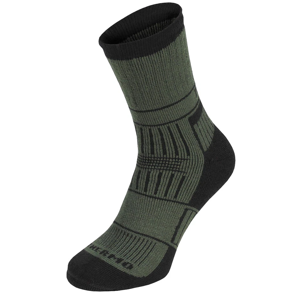 MFH Alaska Thermal Socks Trekking Outdoor Work Hiking Survival Ski Boots Olive - Image 1 of 1