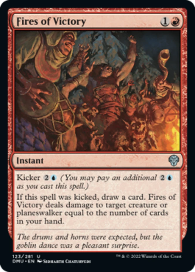 x4 Fires of Victory - Foil U MTG Dominaria United M/NM, English - Image 1 of 1