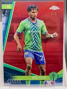 LEO CHU 2024 Topps Chrome MLS Red #5/5 Seattle Sounders - Picture 1 of 2