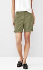 GAP **Size 16** Army Olive Green Boyfriend Roll-Up Cotton Shorts NEW