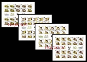 BULGARIEN 2015 FAUNA WWF WOLF WÖLFE 4ER SET VOLLBLÄTTER NEUWERTIG - Bild 1 von 5