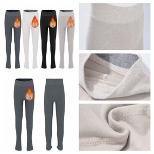 Kids Girls Sweatpants School Tights Elastic Pantyhose Gymnastics Pants Dance - Picture 1 of 52