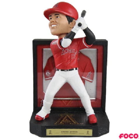 Shohei Ohtani Los Angeles Angels Framed Jersey Bobblehead MLB NEW in Box Cover