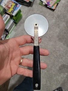 Vintage EKCO Pizza Cutter Pizza Wheel Slicer Black Handle Stainless Steel USA - Picture 1 of 7