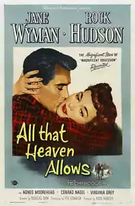 TUTTO CIÒ CHE IL CIELO PERMETTE POSTER film 27x40 C Jane Wyman Rock Hudson Conrad Nagel - Foto 1 di 1
