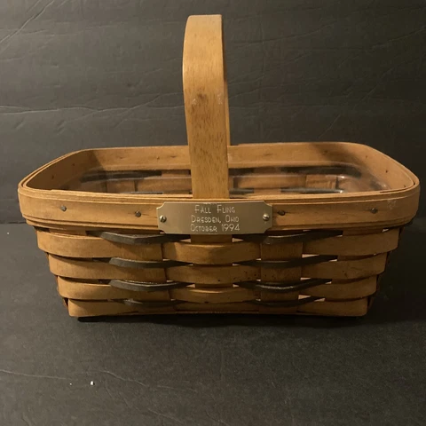 Longaberger 1994 Dresden Ohio Fall Fling Basket W/protector Cover